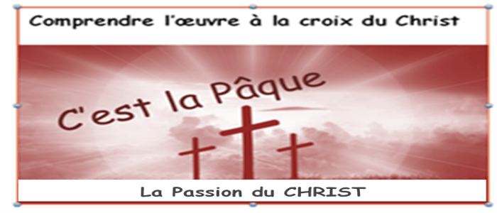 L’œuvre à la croix:    1-la passion du Christ